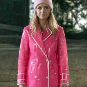 Elle Lexi Minetree Pink Transparent Rain Coat