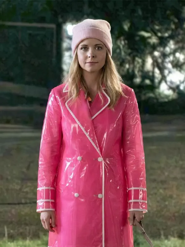 Elle Lexi Minetree Pink Transparent Rain Coat