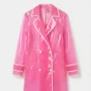 Elle Lexi Minetree Transparent Rain Coat Pink