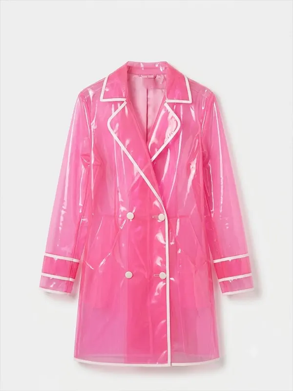 Elle Lexi Minetree Transparent Rain Coat Pink