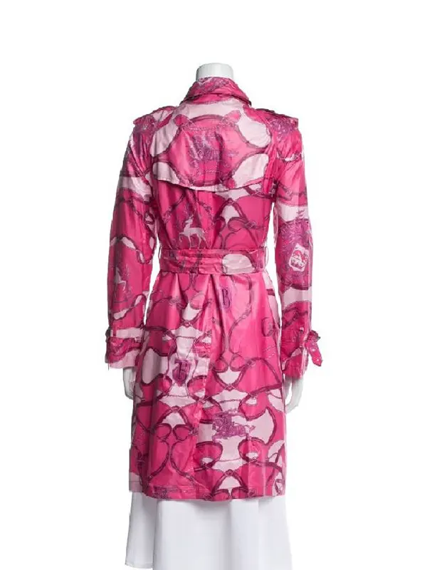 Elle 2026 Lexi Minetree Pink Graphic Coat - Image 4