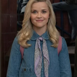 Elle S01 Lexi Minetree Pan Collar Denim Jacket