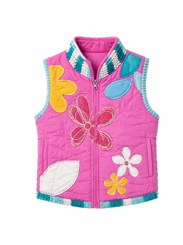 Elle Season 1 Lexi Minetree Pink Floral Vest