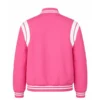 Elle Season 1 Lexi Minetree pink teddy bomber jacket