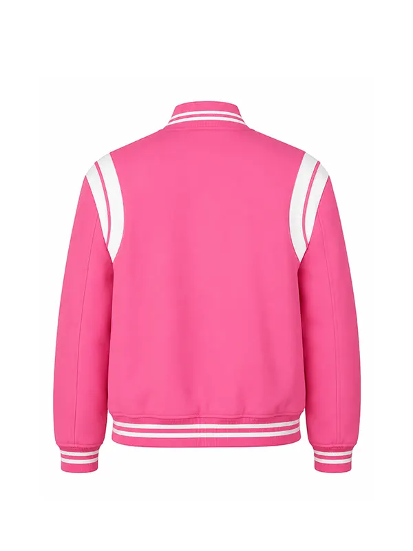Elle Season 1 Lexi Minetree pink teddy bomber jacket