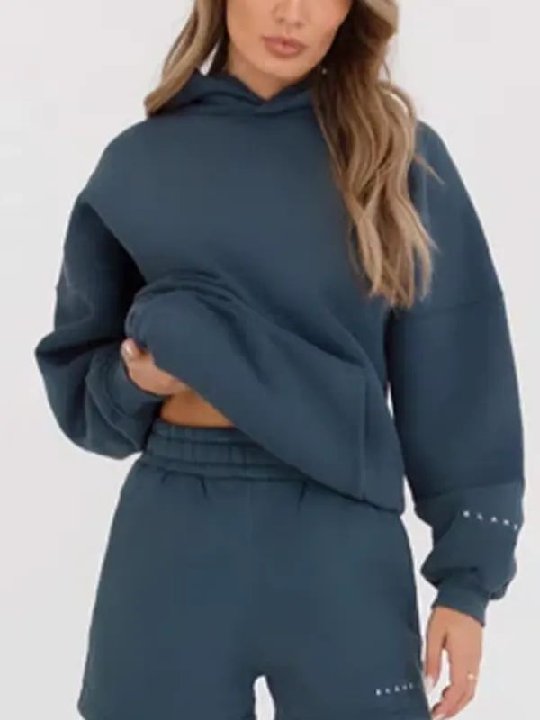 Isabel Oversized Blue Hoodie