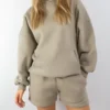 Isabel Oversized Pullover Hoodie beige