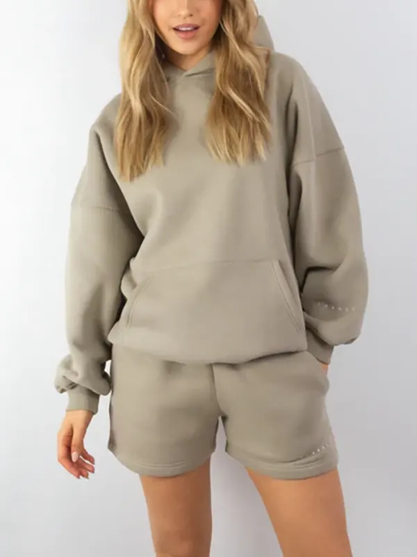 Isabel Oversized Pullover Hoodie beige