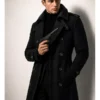 James Bond 007 First Light black wool trench coat 2026