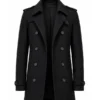James Bond 007 First Light Black Trench Coat - Image 2