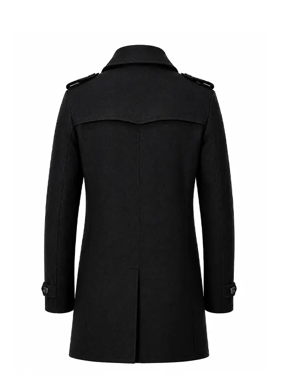 James Bond 007 black trench coat