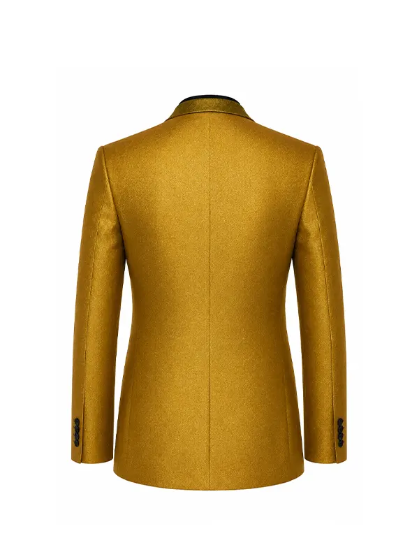 James Bond 007 First Light Gold Tuxedo Jacket - Image 3