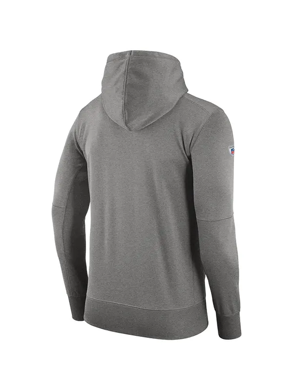Kansas City Chiefs Gray Sideline Property of Performance Pullover Hoodie