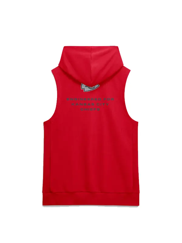 Kansas City Chiefs N-F-L Sideline Sleeveless Training Dri Fit Royal Blue Hoodie