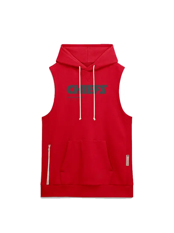 Kansas City Chiefs Sideline Sleeveless Hoodie