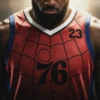 LeBron James 76ers Spider Man jersey