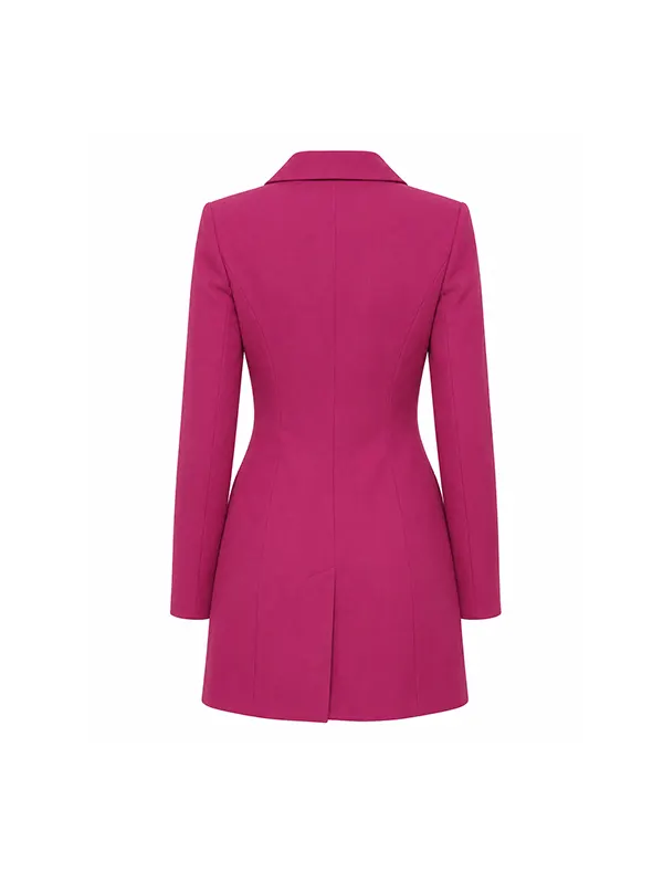 Elle Pink Double Breasted Blazer - Image 4
