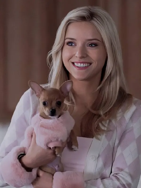Elle S01 Lexi Minetree Pink Cardigan - Image 2