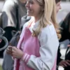 Lexi Minetree hearts pocket varsity jacket