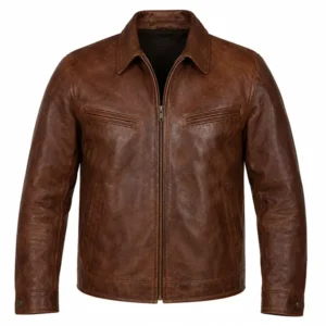 Men’s Vintage Brown Leather Jacket