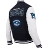 N-F-L Philadelphia Eagles Black And White Varsity Jacket 2026