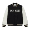 New York Yankees Wordmark Black Varsity Jacket