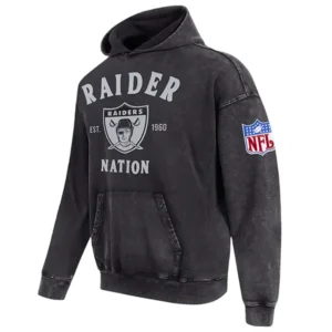 Raider Nation First Team Enzyme Wash Hoodie