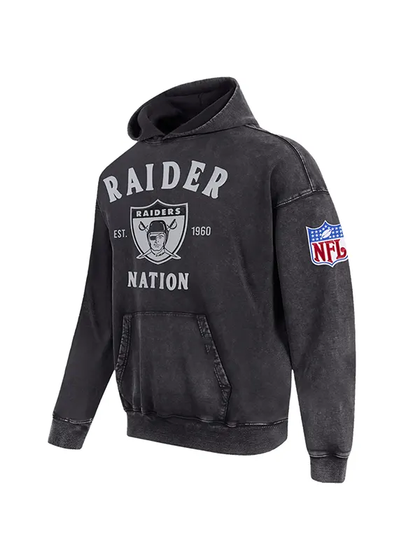 Raider Nation First Team Enzyme Wash Hoodie