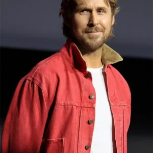 Ryan Gosling Comic-Con 2026 Red Denim Jacket