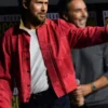 Ryan Gosling Comic-Con 2026 Red Denim Jacket - Image 3