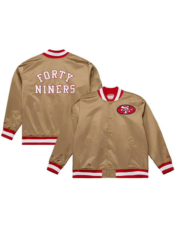 San Francisco 49ers 80th Anniversary satin jacket
