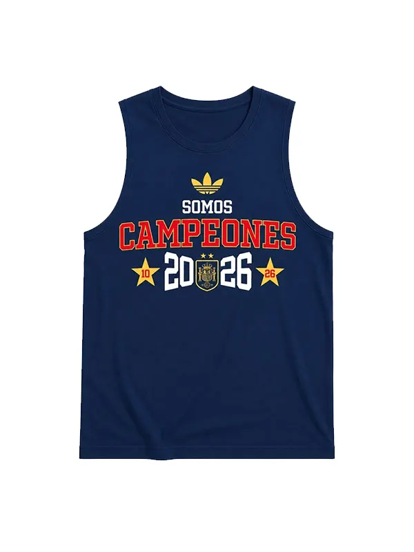 Spain Somos Campeones Victory Parade Blue T-shirt