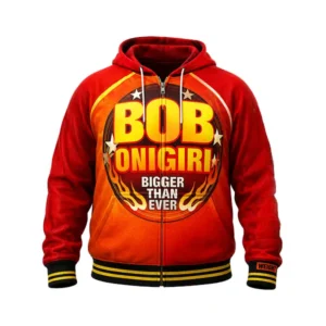 Tekken 8 BOB ONIGIRI Red Hoodie