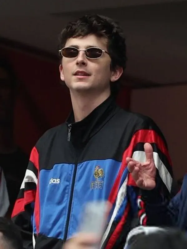 Timothée Chalamet vintage France jacket