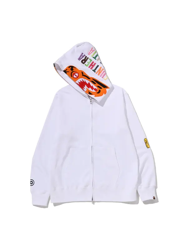 Trending BAPE Tiger Graphic Pullover Full Zip Hoodie