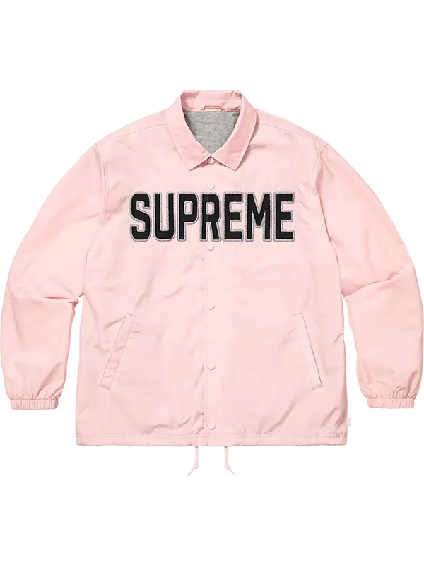 Unisex Supreme Spellout Coaches Jacket PINK