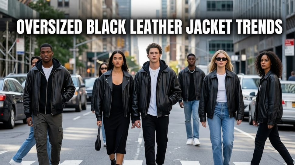 Why Oversized Black Leather Jackets Are Dominating USA Fashion Trends This Season
