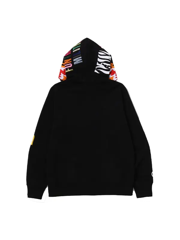 black bape tiger full zip hoodie