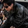 BTS Jungkook studded bomber jacket
