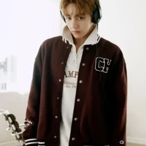 BTS Kim Taehyung Champion Varsity Jacket