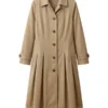 Brown Belted Trench Coat