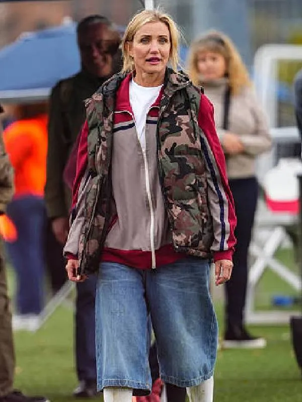 Bad Day Cameron Diaz Camo Hooded Vest - Image 2