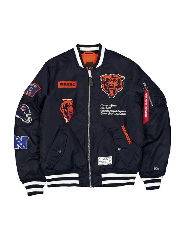 Chicago Bears Alpha Industries MA-1 Bomber Jacket