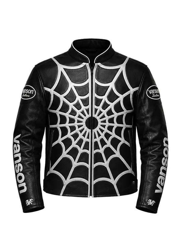 Chris Brown Spider-Web Jacket - Image 3