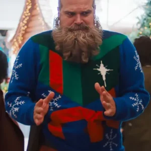 David Harbour Violent Night 2 Christmas Sweater
