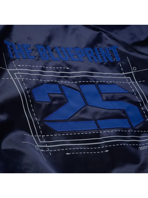 New York Yankees x Jay Z Blueprint Satin Jacket - Image 5
