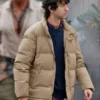 Jumanji Open World beige puffer jacket