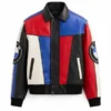 Kith x BMW Color-Blocked Leather Moto Jacket