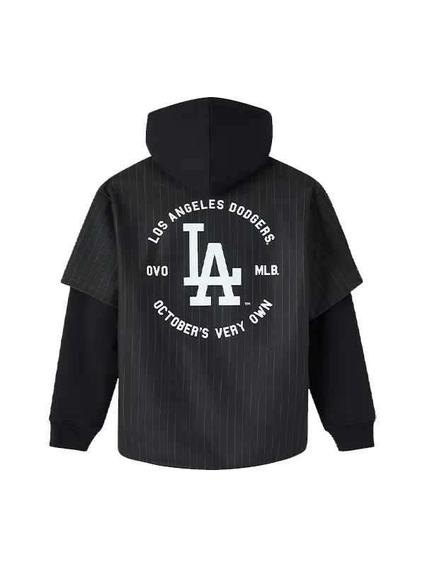 OVO x MLB Dodgers Jersey Hoodie - Image 3