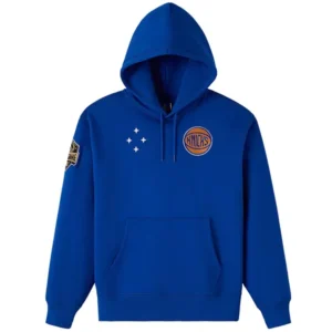 New York Knicks OVO Blue Fleece Hoodie